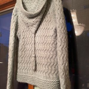 Rebecca Taylor large hooded cardigan beautiful n chunky comfy 4 beach evenings